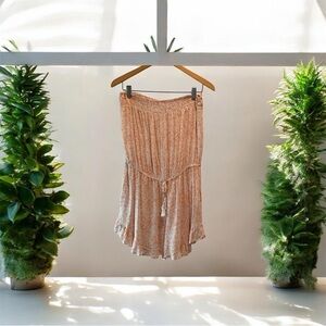 Floral Peach Women's Romper